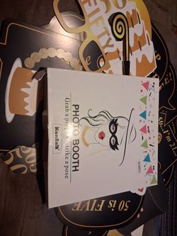 50th Birthday Photo Props