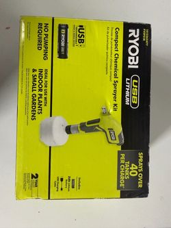 RYOBI USB Lithium Compact Chemical Sprayer Kit (FVSP51K) – Open Box / Unused (No Cable)