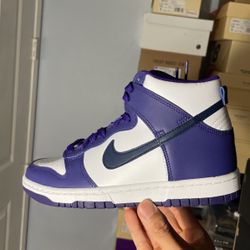 Nike Dunk Hi Purple Midnight Navy