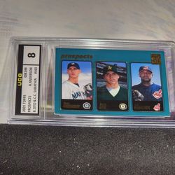 2001 Topps C.C. Sabathia Ryan Anderson & Barry Zito ROOKIE #363 UCG 8 MINT
