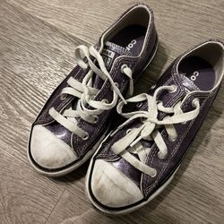 Girls Size 1 Converse