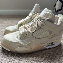 Air Jordan 4 Off-White Sail 9w Or Men’s 7.5 M 