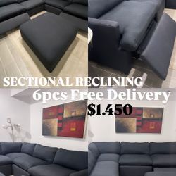 FREE DELIVERY SOFA RECLINER SECTIONAL COUCH 