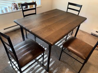 Dining Table Set with 4 Chairs