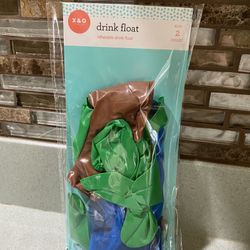 BRAND NEW 2 COUNT INFLATABLE DRINK FLOAT