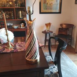 Vintage Mid-century Ceramic Kitsch Project Table Lamp