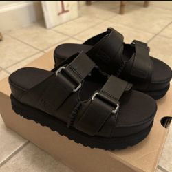 Ugg Woman Gold star Hi Slide Black 