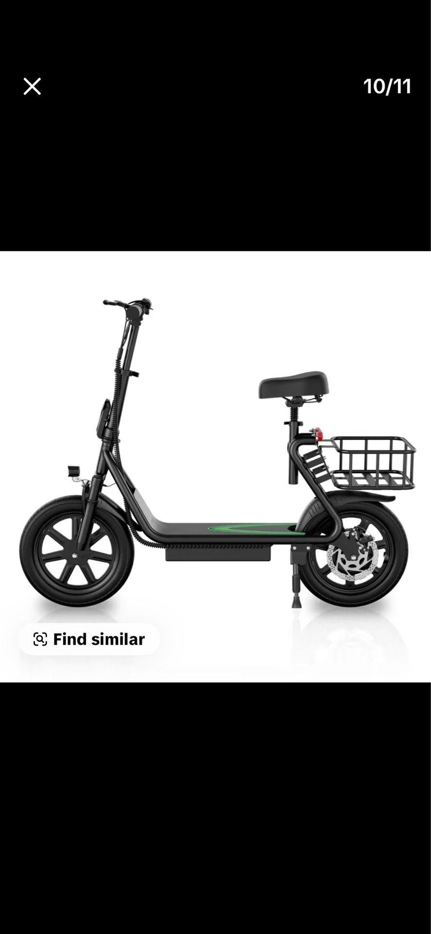 Brand new electric scooter with seat
