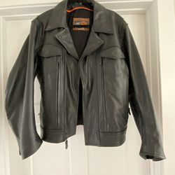 Mens XL First Classics Motorcycle Leather Jacket