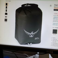 OSPREY DRY BAG  20  (BLACK)