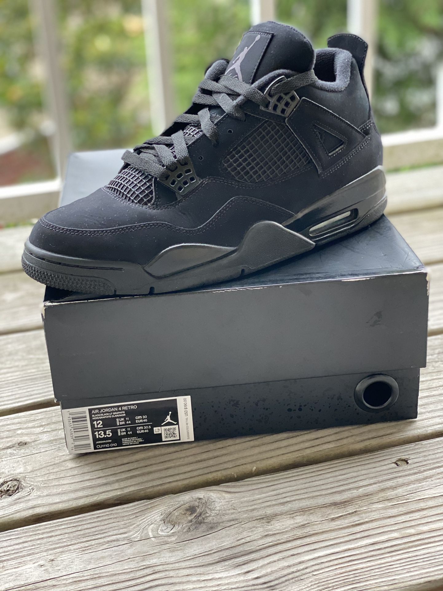 USED 9/10 CONDITION JORDAN “BLACK CAT” FOR SALE!!! MEN SIZE 12 $690