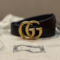 Gucci Gg Marmont Leather Belt