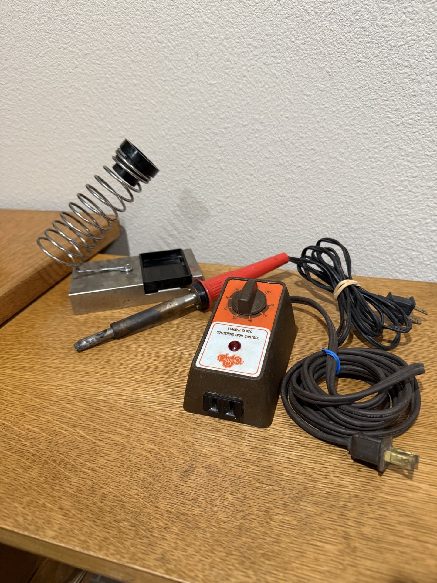 Weller SP-80 Stained Glass Soldering Iron w/Stand & Glastar Temperature Controller