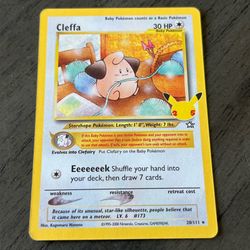 Cleffa Pokemon Celebrations Holo 20/111 25th Anniversary LP