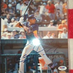 Autograph Astros Carlos Correa Picture Frame
