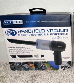 Rechargeable handheld vacuum