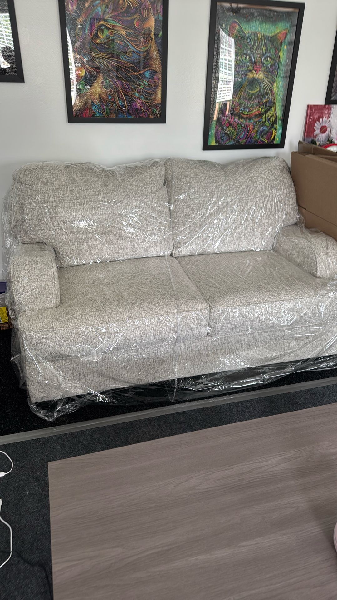 Cream Color Loveseat