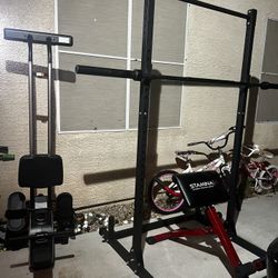 Adjustable Squat Rack/ Pull Up Bar/Bench for