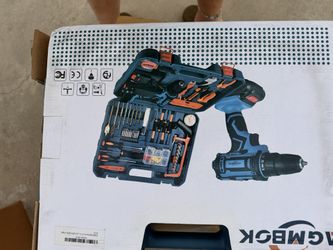 21V Brushless Cordless Drill,Tool Kit, Power Drill Set for Home Repair, DIY, Wood/Metal Drilling