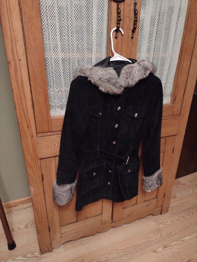 Rabbit Fur And Leather 