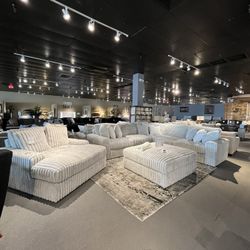 Light Grey 3PC Sectional Couch 