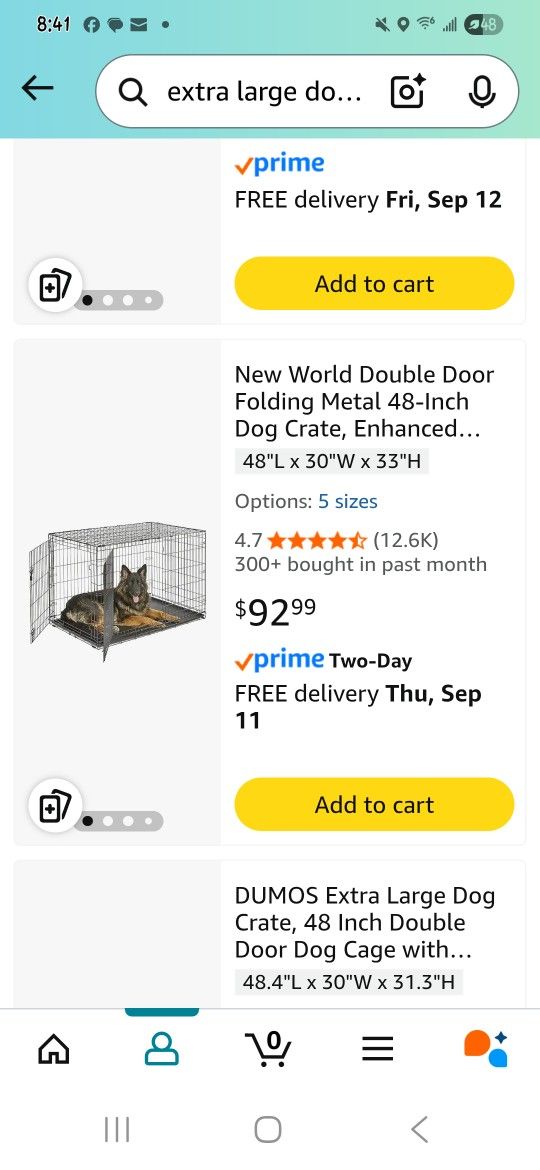 Extra Large Dog Crate 2 Door