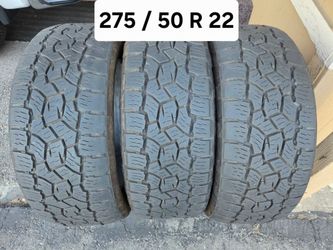 275 / 50 R 22 (3) TIRES TOYO AT