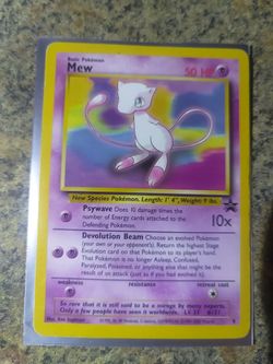 Black Star Promo Mew Pokemon Card