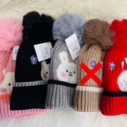 New Fleece Lined Girl Beanies