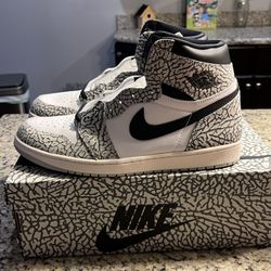 Size 12.5  Jordan 1 Retro OG High White Cement SKU DZ5485-052 Brand New 
