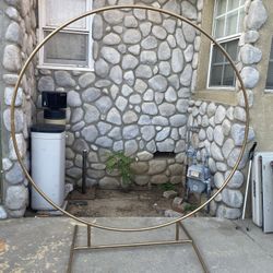 6.5 Ft Gold Metal Arch