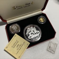 SCARCE Gold And Silver Coin Set ~ Heirloom Set!!!