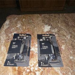 Walgreens Men's 3 Blade Disposable Razors Gray/Black Pivoting Head