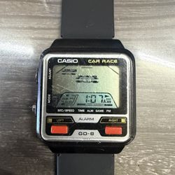 Casio Watch Vintage Rare 1984 Japan  GD-8 Car Race  Great Condition!!!