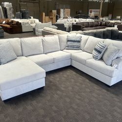 New Grey And Blue Sectional Couch