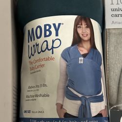 Moby Wrap Baby Carrier (0–35 lbs) – Soft Newborn Wrap – NEW