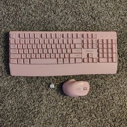 Pink Computer Keyboard