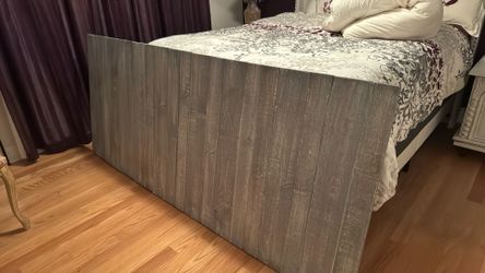 King Wood Headboard - Blue Powderwash Color NEW