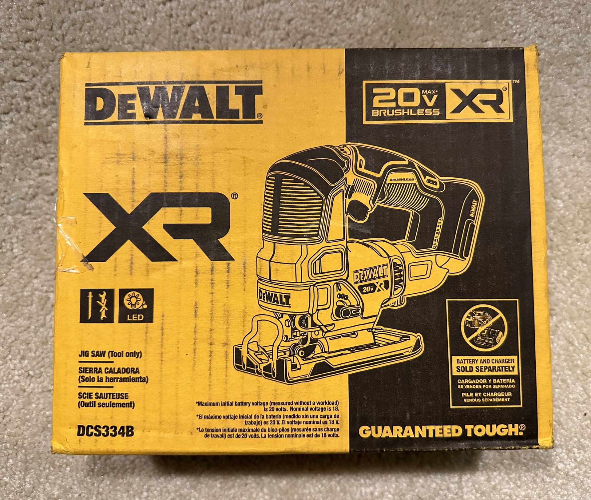 DEWALT Jigsaw 20V MAX XR