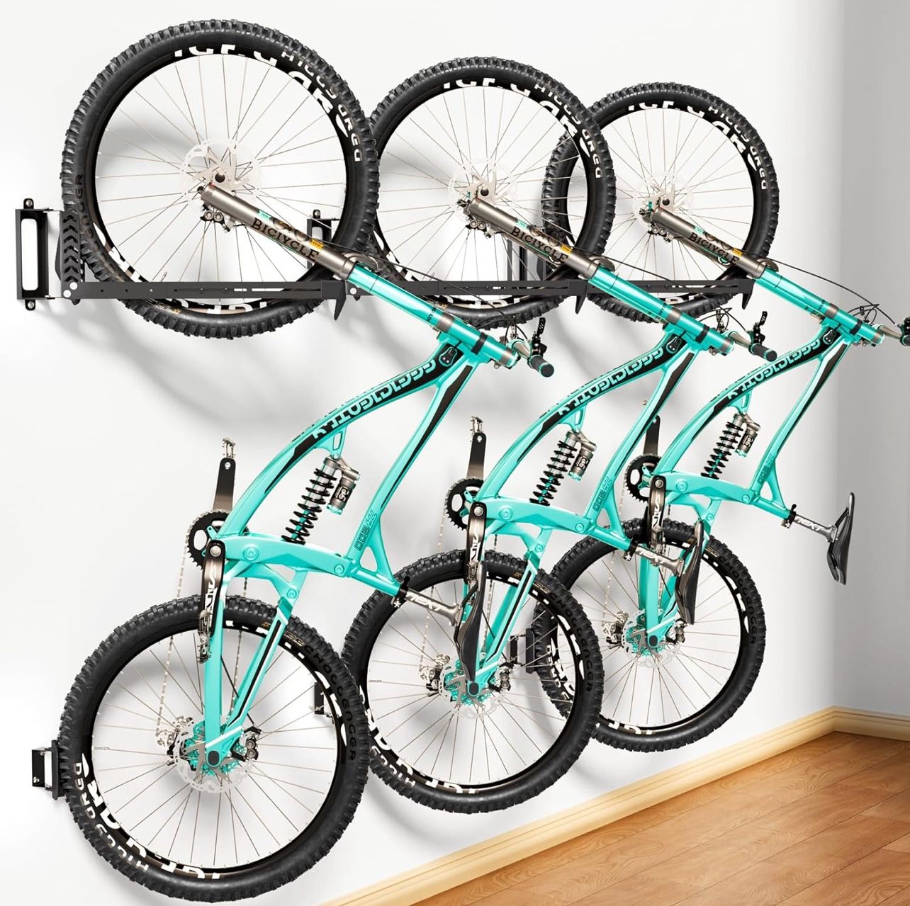 3-Pack Swivel Bike Rack Wall Mount W(31)
