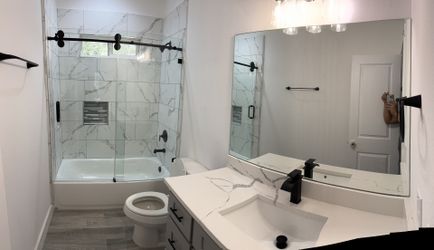 Shower Door Custom And Mirror 