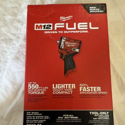 Milwaukee M12 Fuel 3/8” Stubby Impact Wrench 