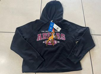 NWT Adidas HE6875 Originals Women's Disney Bambi Graphic Black Hoodie Size Large