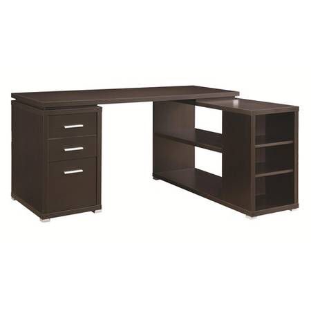 Cappuccino L-Shaped Desk ONLY $299- SALE!