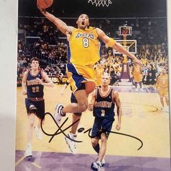 Kobe Bryant Signed Picture With COA