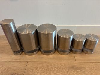 Crate & Barrel Stainless Steel 6 piece set