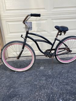Black Men’s Beach Cruiser With Cupholder