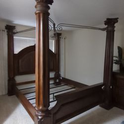California King Bed And Dresser For Sale