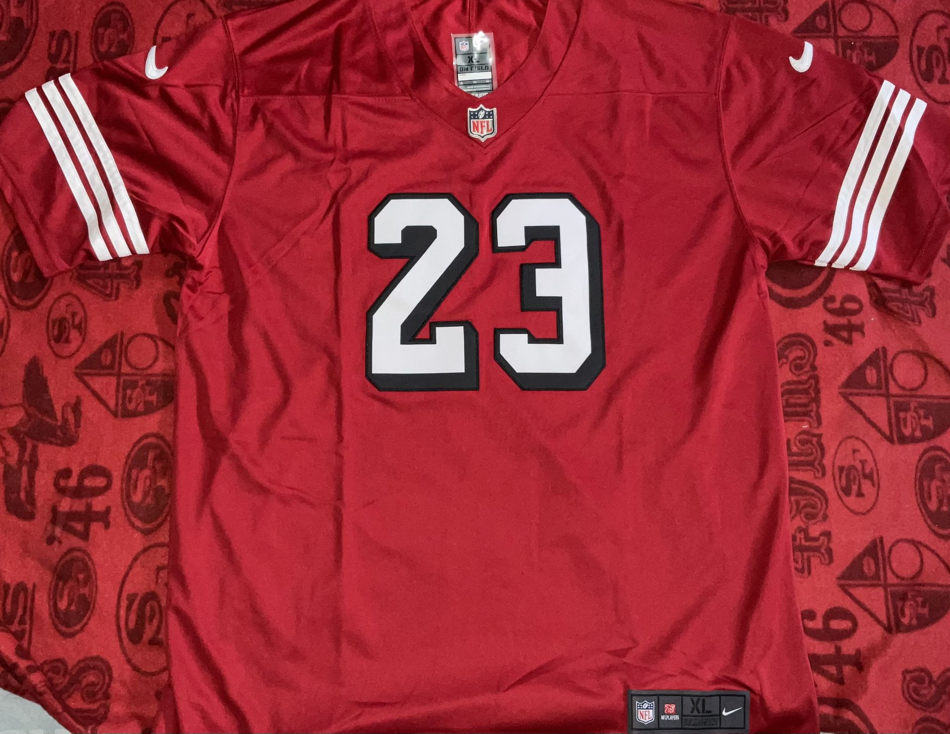 Creating Christian McCaffrey's new San Francisco 49ers jersey