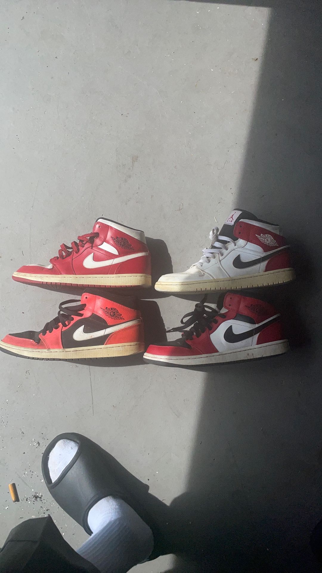 Jordan 1 Mids Chicago Kit Of 4